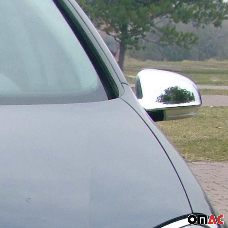 Coques de Rétroviseurs pour Skoda Superb 2001-2008 en Acier Chromé Argent