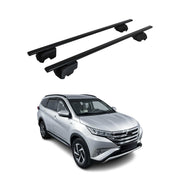 Barres de toit Transversales pour Toyota Rush 2017-2023 Fer Noir ABE