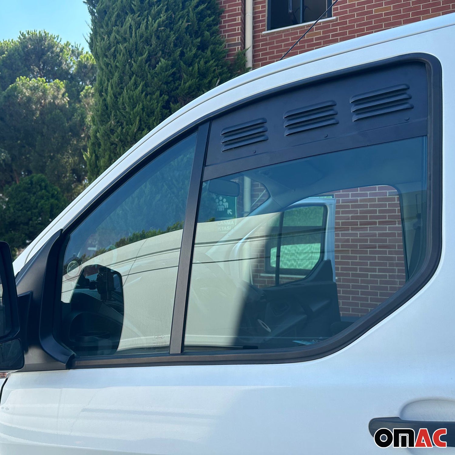 Évent Latérales De Fenêtre pour Ford Tourneo Custom 2013-2023 Noir 2x