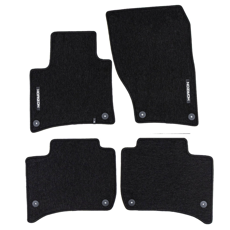 Tapis de Sol de Voiture pour VW Touareg II 2010-2018 Velours Imperméable 4Pcs
