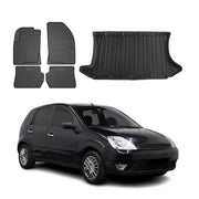 Kit Tapis de sol et coffre pour Ford Fiesta 2001-2008 HB TPE Noir