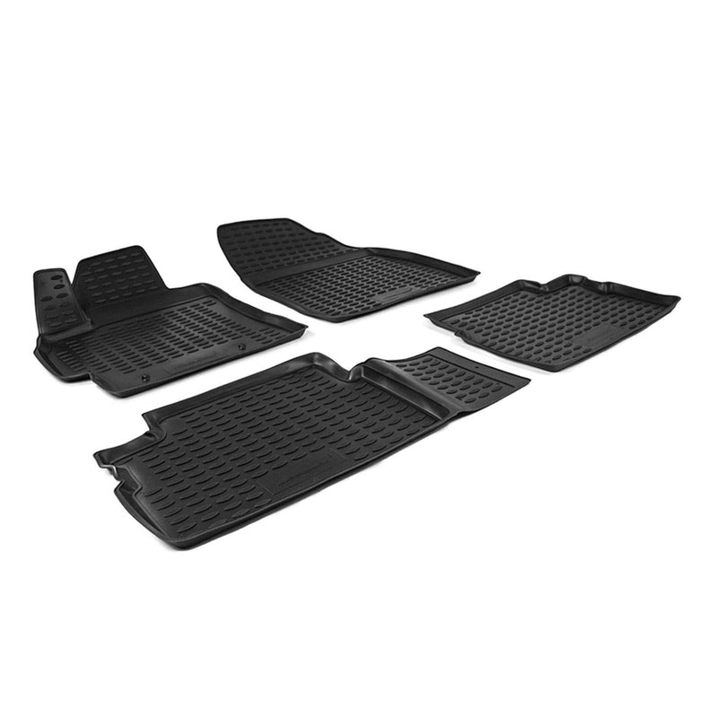 Tapis de sol pour Toyota Auris 2007-2012 HB en caoutchouc TPE 3D Noir 4Pcs