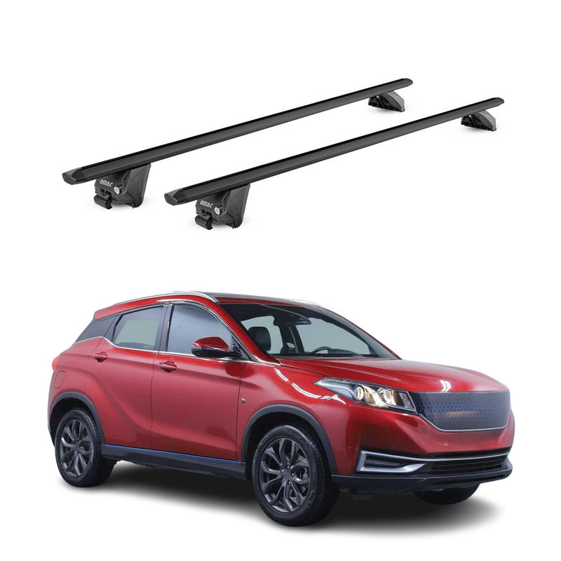Barres de toit transversales pour Seres 3 2020-2025 Alu Noir 2 pièces ABE