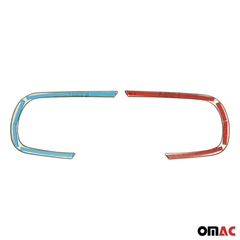 Cadres de phares antibrouillard pour Dacia Duster II 2018-2021 en acier inox