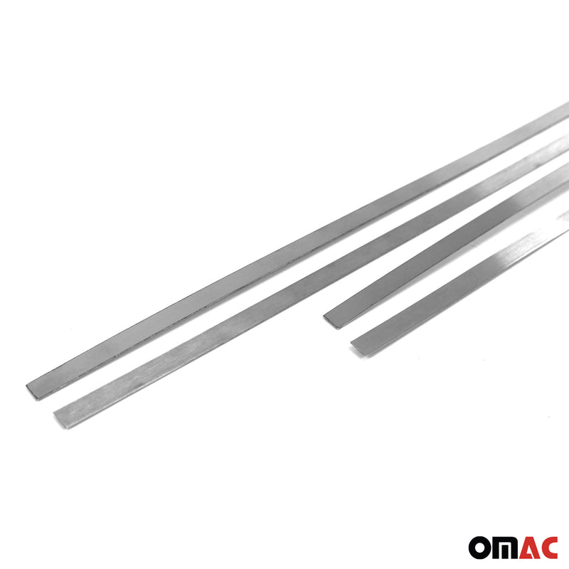 Couverture de Seuil de porte pour Mercedes W201 1982-1993 inox chromé Brossé 4x