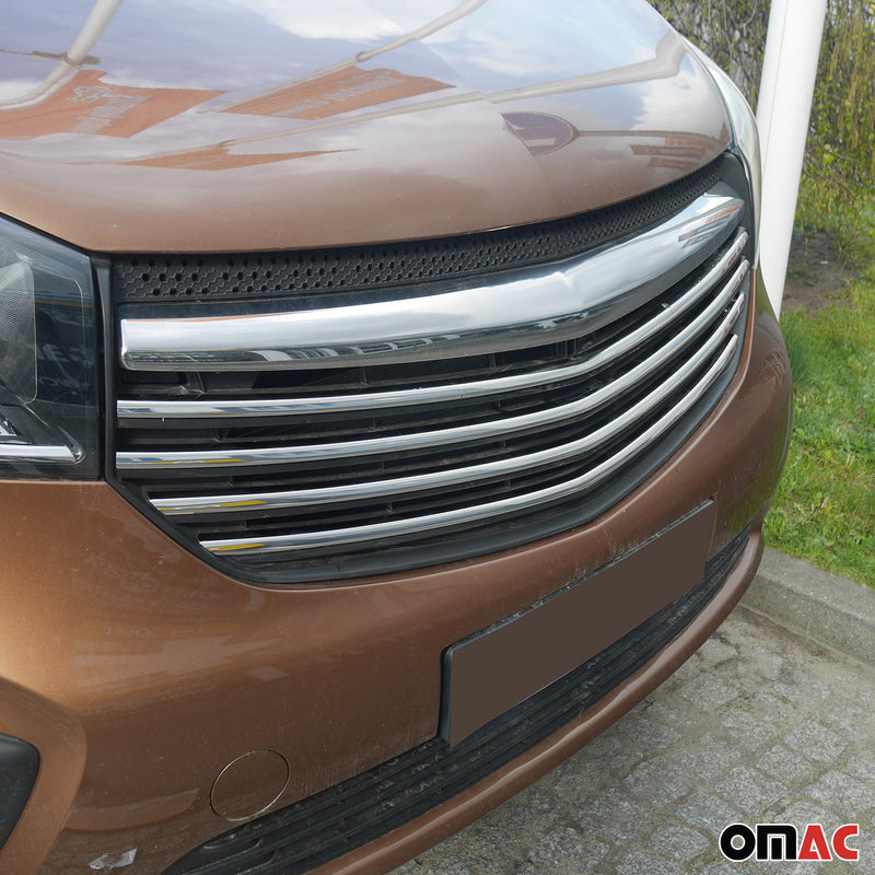 Moulure de Grille de Calandre pour Opel Vivaro 2014-2019 Chromé 4Pcs