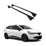 Barres de toit Transversales pour Renault Clio Grandtour 2012-2019 Fer Noir