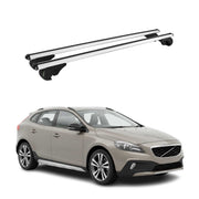 Barres de toit Transversales pour Volvo V40 Cross Country 2013-2019 TÜV Gris 2x