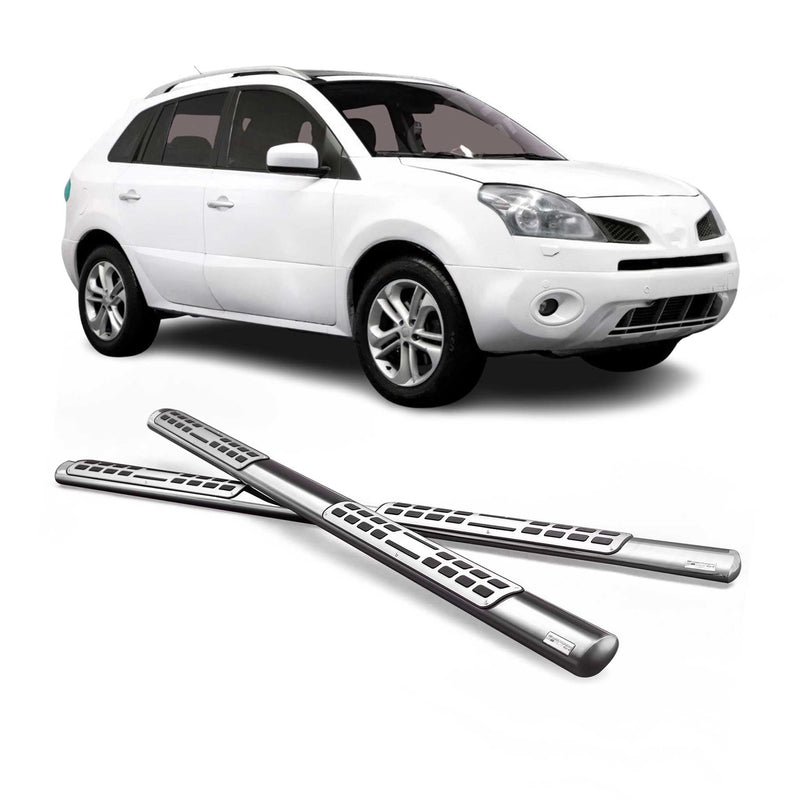 Marchepieds Latéraux pour Renault Koleos 2008-2011 Acier Inoxydable Argent
