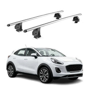 Barres de toit transversales Alu pour Ford Puma 2019-2026 TÜV 75 kg Gris 2Pcs