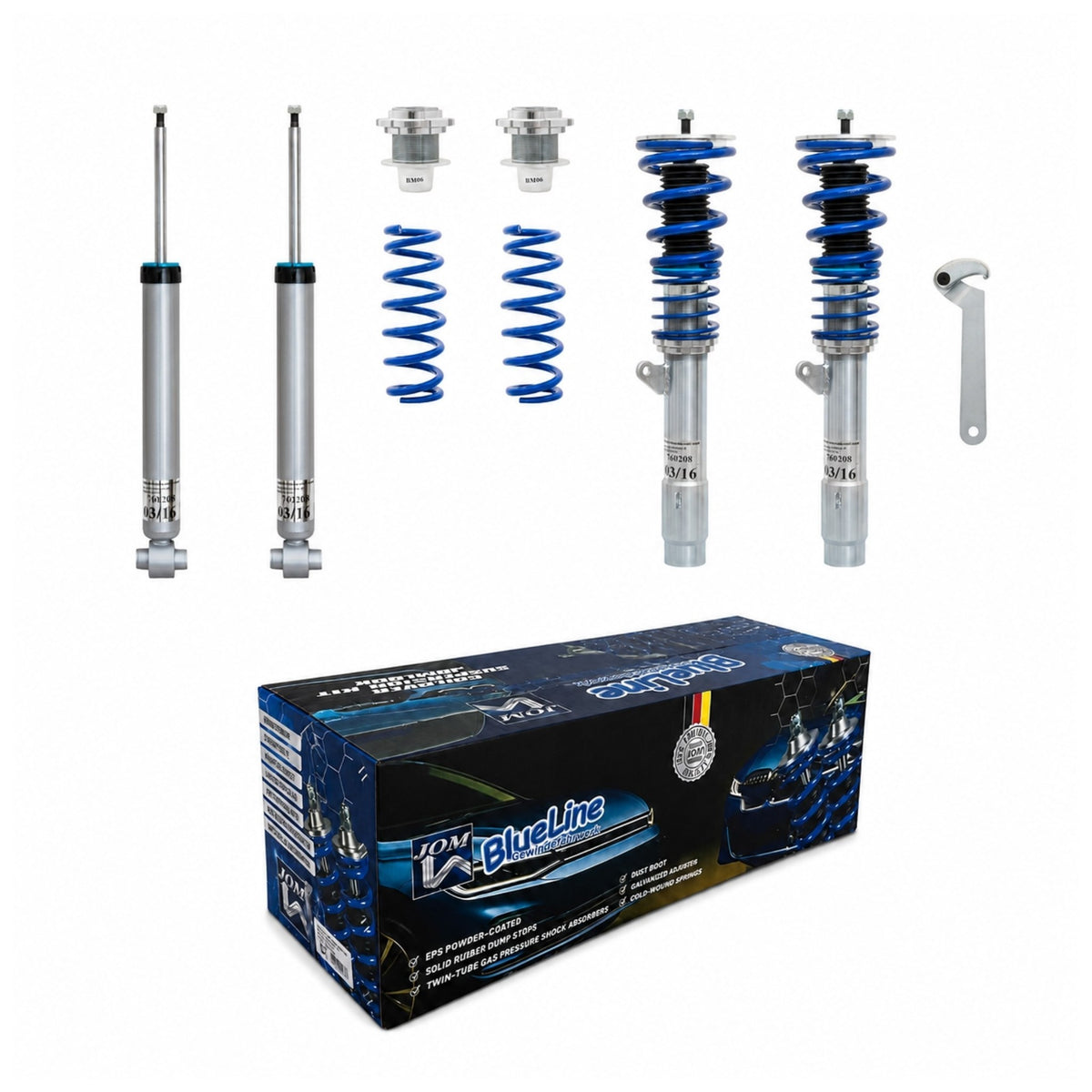 JOM BlueLine Combinés Filetés pour BMW Série 4 Coupé F32 418 420 425 428 430 435 2013-