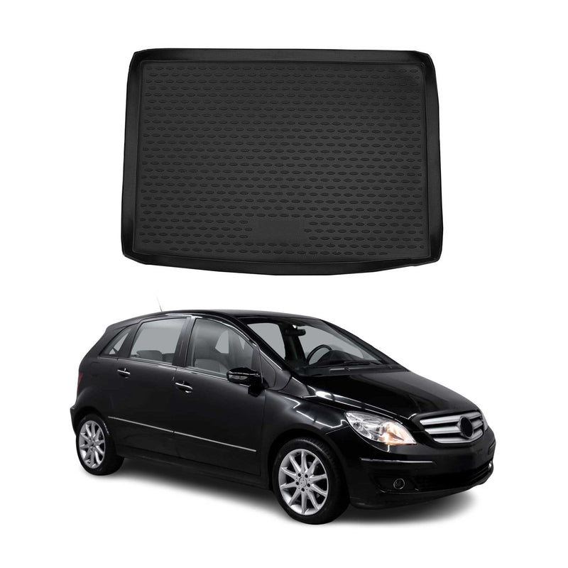 Tapis de Coffre pour Mercedes Classe B W245 2005-2011 TPE Noir