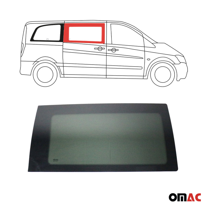 Vitre de Porte pour Mercedes Vito W639 2003-2014 L1/L2/L3 Avant Droit Verre fixe