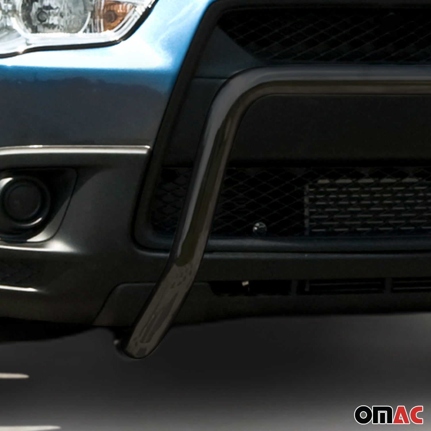 Pare-Buffle Avant Pour Mitsubishi ASX 2010-2013 Acier Inoxy Noir