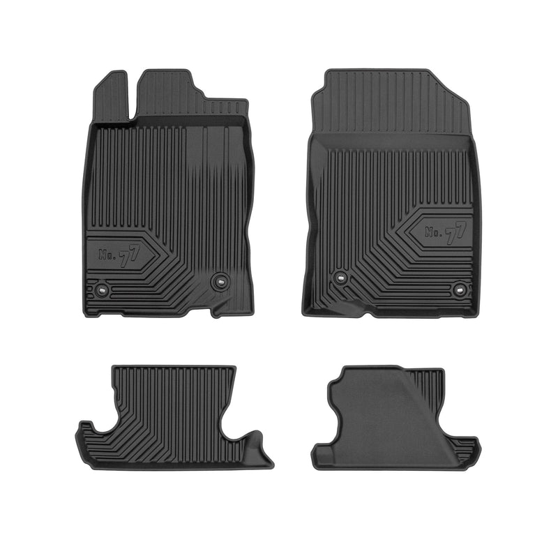 Tapis de Sol de Voiture pour Honda CR-Z 2010-2016 TPE Antidérapant Noir 4Pcs