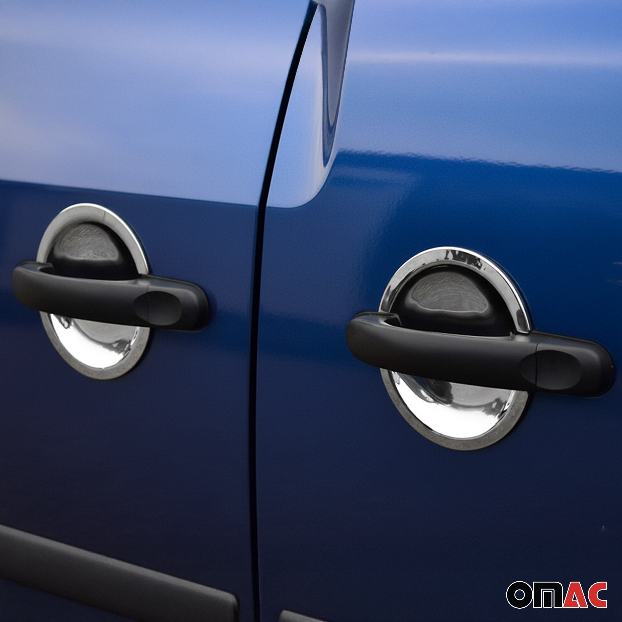 Couverture poignée de porte pour VW Caddy 2015-2020 3 Portes Acier inox 3x