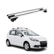 Barres de toit Transversales pour Renault Scenic III 2009-2016 TÜV Alu Gris 2x