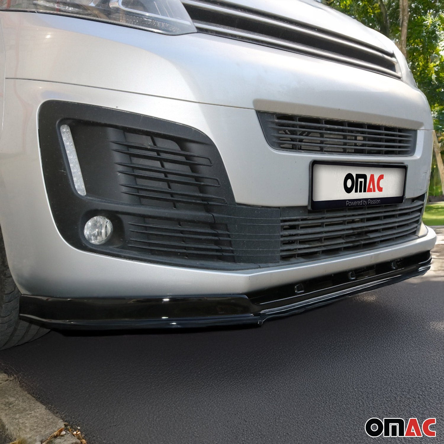 Spoiler de Pare-chocs Avant pour Peugeot Expert / Traveller 2016-2026 ABS Noir