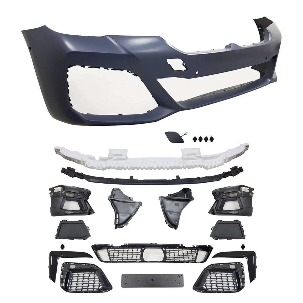JOM Pare-choc Avant pour BMW Série 5 (G30) 2020- Restylage Polypropylène