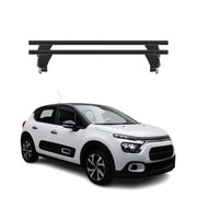 Menabo Barres de toit transversales pour Citroën C3 IV 2024-2026 Alu Noir 2x