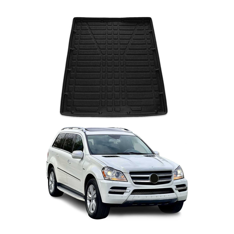 Tapis de Coffre pour Mercedes GL 2007-2016 en TPE Noir
