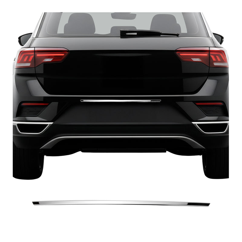 Garniture de Hayon Coffre pour Volkswagen T-Roc Pre-fl 2017-2022 acier inox