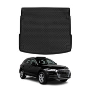 OMAC Tapis de coffre pour Audi Q5 FY 2017-2024 en caoutchouc TPE Noir 1Pcs