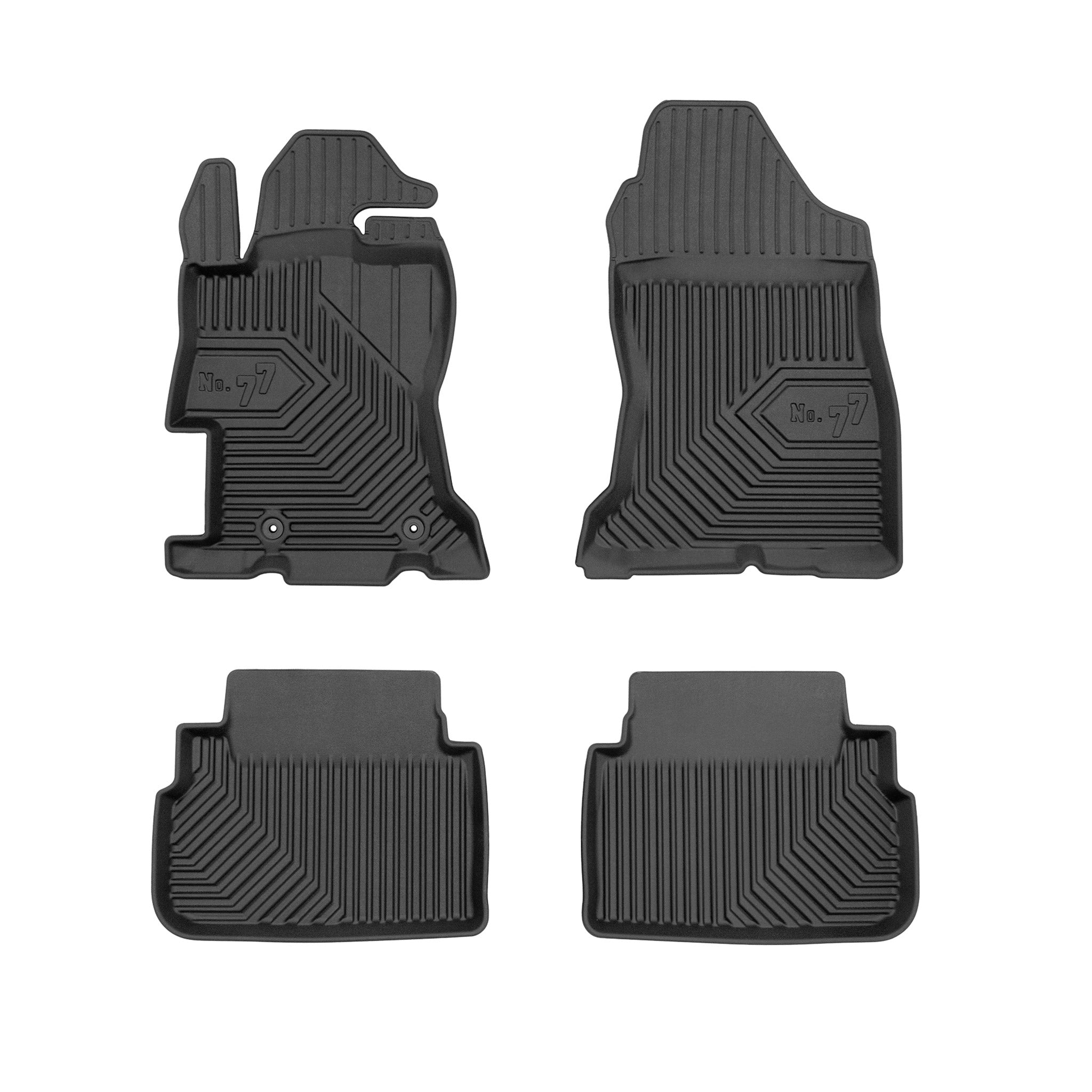Tapis de Sol de Voiture pour Subaru XV II 2017-2023 TPE Antidérapant Noir 4Pcs