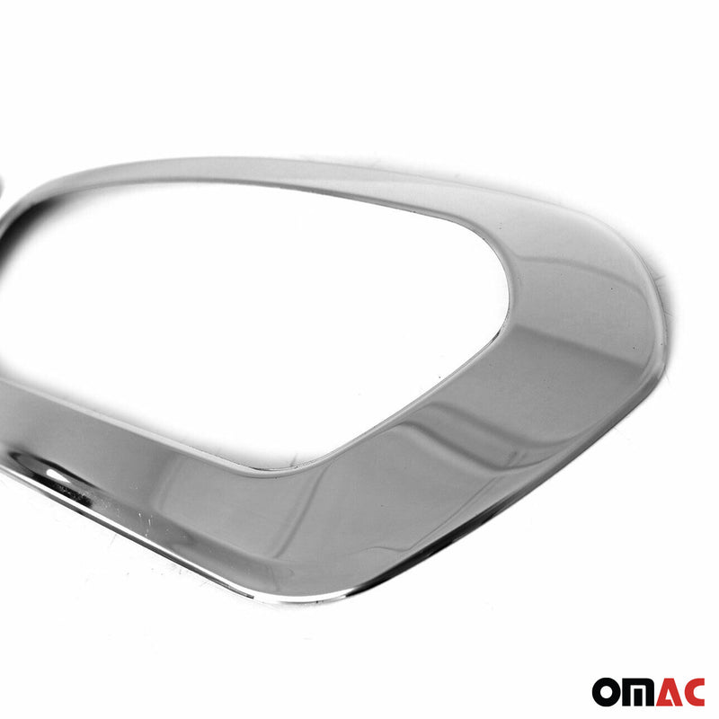 Cadre phare antibrouillard pour Ford Transit 2019-2025 en acier inox chromé