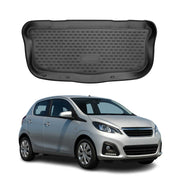 Tapis De Coffre Pour Peugeot 108 2014-2022 5Portes TPE Noir