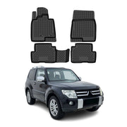 OMAC Tapis de sol pour Mitsubishi Pajero IV 2006-2018 3 Portes Pre-FL Noir