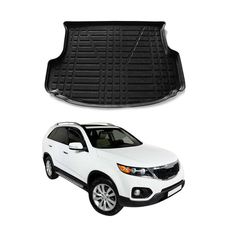 Tapis de Coffre pour Kia Sorento 2010-2014 en Noir