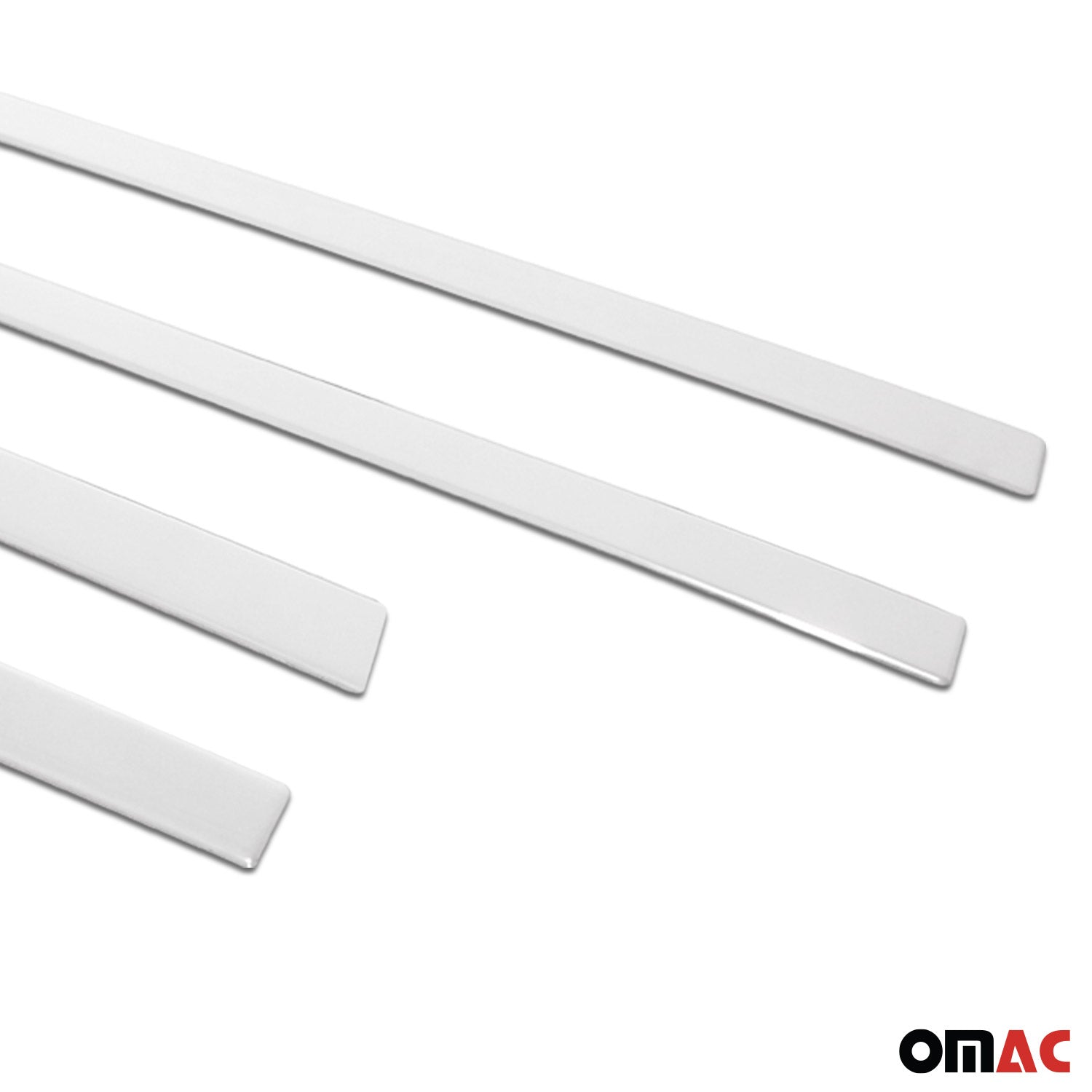 Garniture baguette de porte latérale pour BMW X4 G02 2018-2025 4Pcs inox Chromé