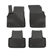 Tapis de Sol de Voiture No.77 pour Audi Q8 2018-2026 TPE Antidérapant Noir 4Pcs