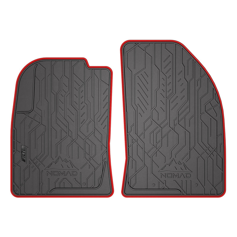 Tapis de Sol de Voiture pour Mazda 2 I 2002-2007 Caoutchouc Noir-Rogue 2Pcs