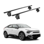 Barres de toit transversales acier pour Citroen C4 III 2021-2026 TÜV Noir 2Pcs