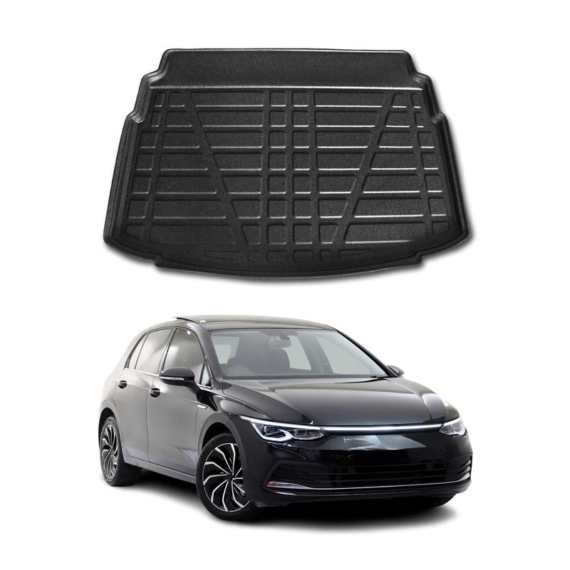 Tapis de Coffre pour VW Golf VIII 2019-2022 en TPE Noir
