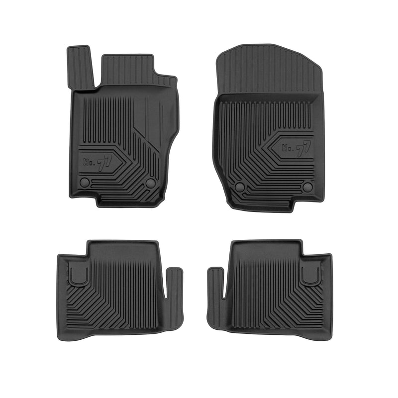 Tapis de Sol de Voiture No.77 pour Mercedes-Benz ML W164 2005-2011 TPE Noir 4Pcs