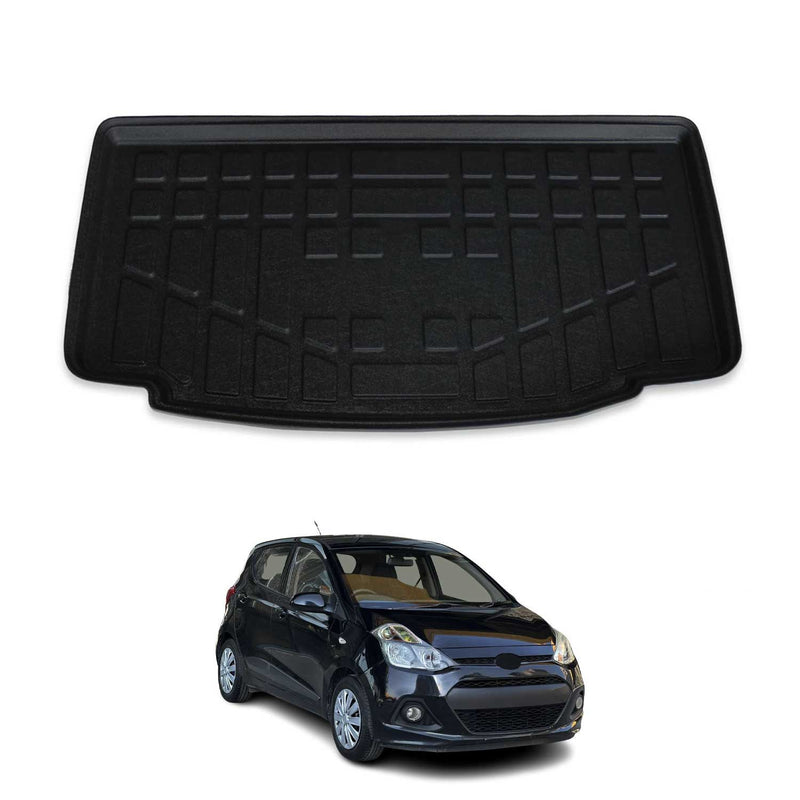 Tapis de Coffre pour Hyundai i10 2014-2022 HB en TPE Noir
