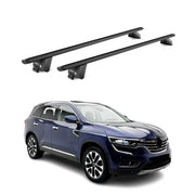 Barres de toit transversales pour Renault Koleos II 2017-2025 Alu Noir 2x ABE