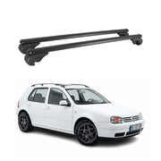 Barres de toit Transversales pour VW Golf mk4 Hatchback 1997-2003 Aluminium Noir