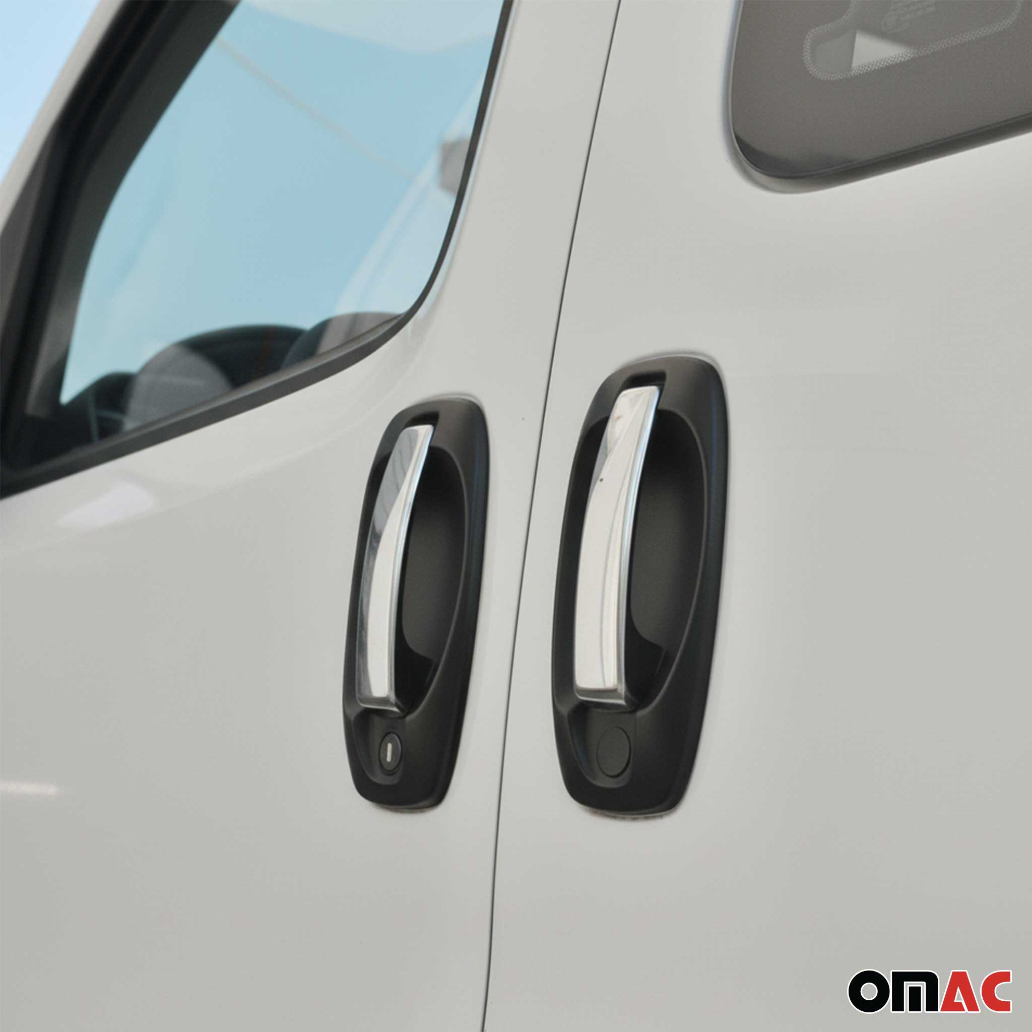 Couverture de poignée de porte pour Citroen Nemo 2008-2021 en Acier Inox 4Pcs