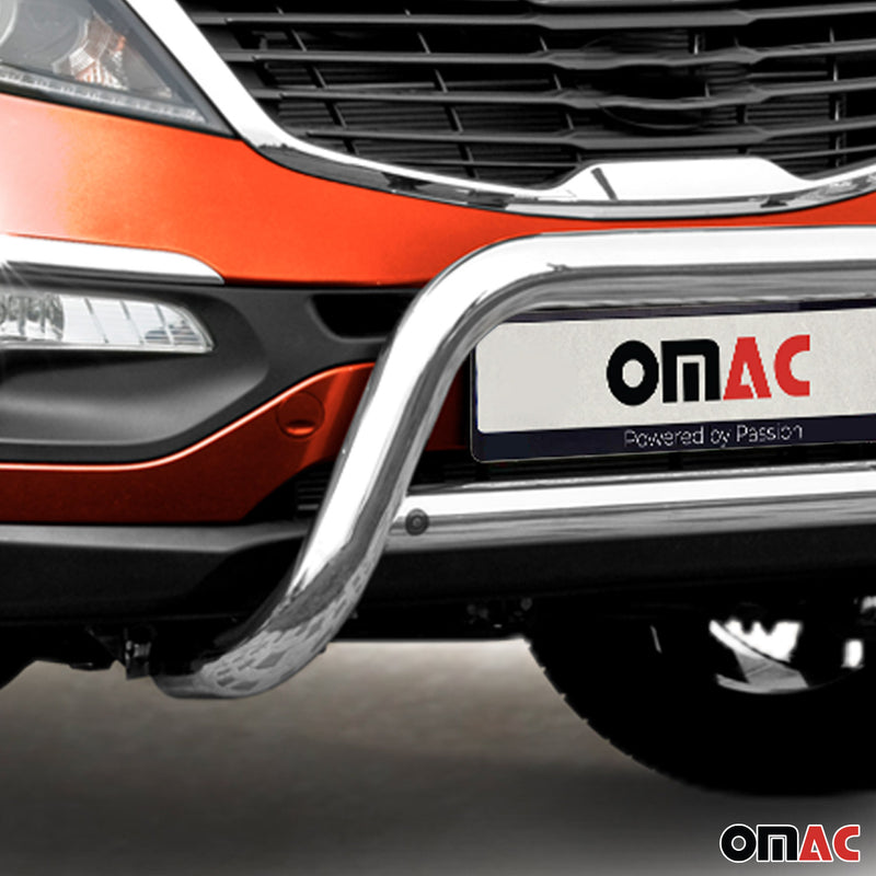 Pare-Buffle Avant Pour Kia Sportage 2010-2014 en Acier Inoxy Argent