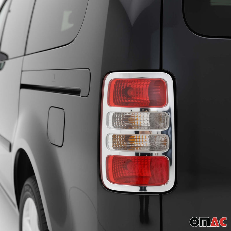 Cadre de Feu Stop Arrière pour VW Caddy 2003-2014 acier inox 2 Pcs