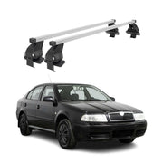 Barres de toit transversales pour Skoda Octavia II 2004-2008 Gris