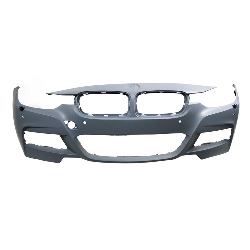 JOM Pare-chocs avant pour BMW Series 3 F30 F31 2011-2019 Plastique Noir 1x