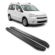Marchepieds Latéraux pour Citroen Berlingo 2008-2018 L1 Noir Aluminium 2Pcs