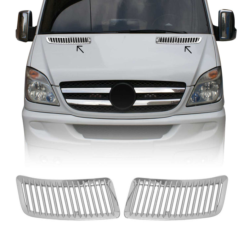 Écopes de Capot pour Mercedes Sprinter W906 2006-2018 ABS 2Pcs