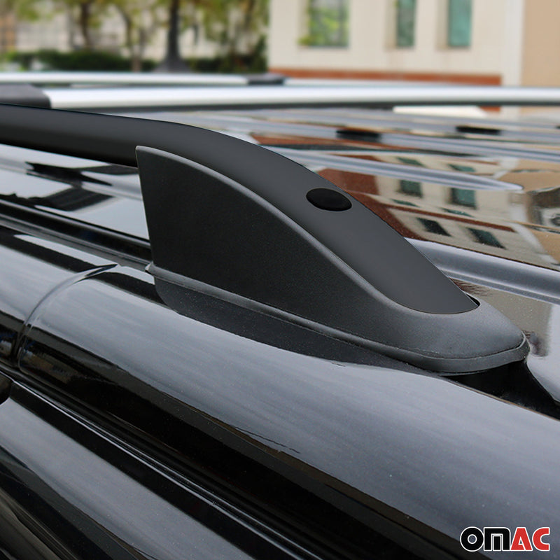 Barres de toit longitudinales pour Peugeot Expert 2016-2025 L3 Aluminium Noir