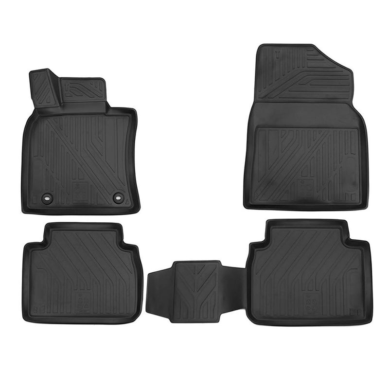 Tapis de sol pour Toyota Camry 2018-2024 en caoutchouc TPE 3D Noir 4Pcs